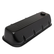 BB Chevy Ball Milled Angled Cut Valve Covers - Matte Black