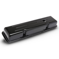 SB Chevy Short Milled Aluminum Valve Covers - Matte Black