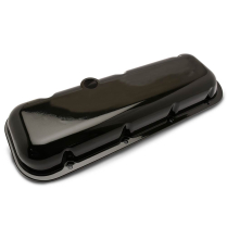 BB Chevy Short Smooth Aluminum Valve Covers - Gloss Black