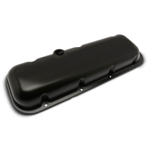 BB Chevy Short Smooth Aluminum Valve Covers - Matte Black