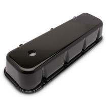 BB Chevy Tall Smooth Aluminum Valve Covers - Gloss Black