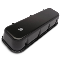 BB Chevy Tall Smooth Aluminum Valve Covers - Matte Black