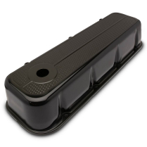 BB Chevy Tall Diamond Aluminum Valve Covers - Gloss Black