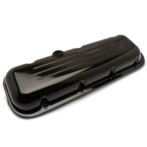 BB Chevy Short Ball Milled Alum Valve Covers - Gloss Black