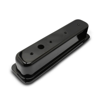SB Chevy Center Bolt Tall Alum Valve Covers - Gloss Black