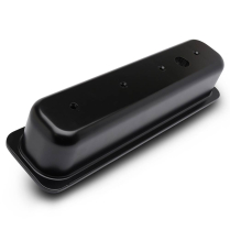 SB Chevy Center Bolt Tall Alum Valve Covers - Matte Black