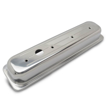SB Chevy Center Bolt Short Ball Milled Valve Covers - Polish