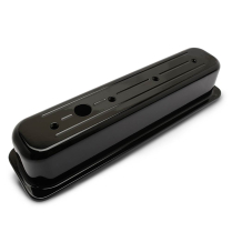 SB Chevy Center Bolt Tall Ball Milled Valve Covers Gloss Blk