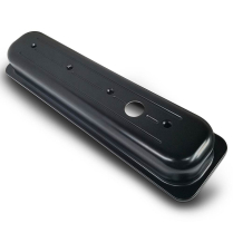 SB Chevy Center Bolt Tall Ball Milled Valve Covers Matte Blk