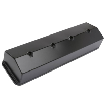 SB Chev Center Bolt Fabricated Alum Valve Covers - Matte Blk