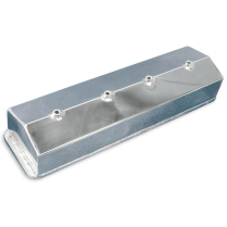 SB Chevy Center Bolt Fabricated Alum Valve Covers - Polished
