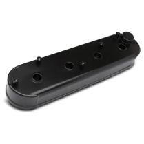 LS Chevy Fabricated Alum w/Coil Mts Valve Covers - Gloss Blk