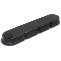 LS Chevy Cast Alum Valve Covers without Coil Mts - Matte Blk