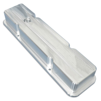 SB Chevy Billet Smooth Aluminum Valve Covers - Machined