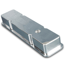 SB Chevy Billet Smooth Aluminum Valve Covers - Polished