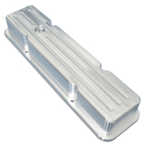 SB Chevy Billet Ball Milled Aluminum Valve Covers - Machined
