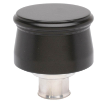 Breather Push-In Aluminum Smooth - Matte Black