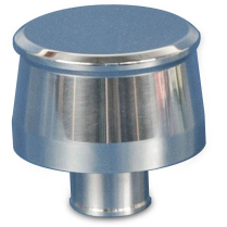 Valve Covers Push-In Smooth Aluminum Breather - Polished