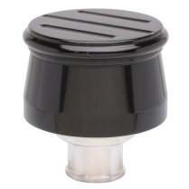 Breather Push-In Aluminum Ball Milled - Gloss Black