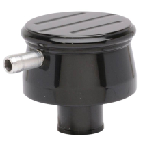 Breather PCV Push-In Aluminum Ball Milled - Gloss Black