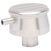 Breather PCV Push-In Aluminum Ball Milled - Clear Anodized