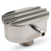 Push-In Oval Finned Alum PCV/Breather - Polished