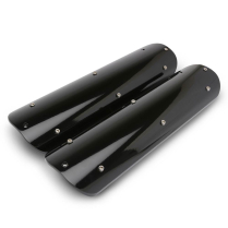 LS Chevy Billet Smooth Coil Covers - Black Anodized