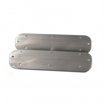 LS Chevy Billet Smooth Coil Covers - Clear Anodized