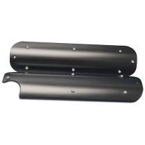 LS Chevy Billet Smooth Coil Covers w/Cut Out - Matte Black