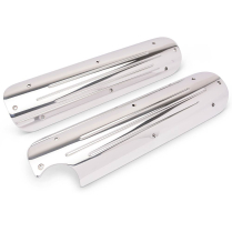 LS Chevy Ball Milled with Cut Out Coil Covers - Clear Coated