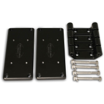 LS Chevy Coil Relocation Mount Kit w/Brackets - Black Anod