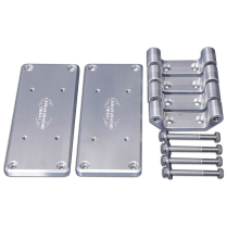 LS Chevy Coil Relocation Mount Kit w/Brackets - Clear Anod