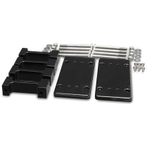 1997-18 LS Chevy Coil Relocation Mount w/Brks - Black Anod