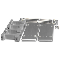 1997-18 LS Chevy Coil Relocation Mount w/Brks - Clear Anod