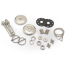 Diamond Series Hood Pin Kit - Clear Anodized