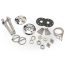 Aluminum Thru-Bolt Hood Torsion Pin Kit - Polished