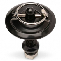 Smooth Series Hood Pin Kit - Black Anodized
