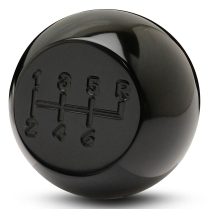 Universal 6-Speed Billet Shift Knob - Gloss Black