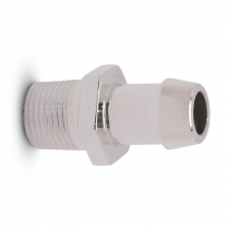 Aluminum Straight Fitting 3/8 NPT for 5/8" Hose - Polished