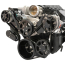 LS Chevy S-Drive 8-Rib Serp Kit w/Plastic Res - Black Anod