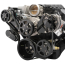 LS Chevy S-Drive 8-Rib Serp Kit for Remote Res - Black Anod