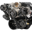 LS Chevy S-Drive 8-Rib Serp Kit for Remote Res - Gloss Black