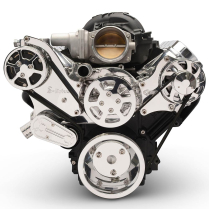LS Chevy S-Drive 8-Rib Serp Kit w/o Power Steer - Polished