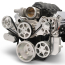 LS Chevy S-Drive 8-Rib Serp Kit wo AC w/Billet Res- Clr Anod