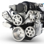LS Chevy S-Drive 8-Rib Serp Kit w/Billet Res wo A/C - Machin
