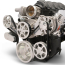 LS Chevy S-Drive 8-Rib Serp Kit wo AC w/Plastic Res Clr Anod