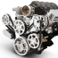 LS Chevy S-Drive 8-Rib Serp Kit wo A/C Remote Res - Clr Coat