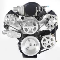 LS Chevy S-Drive 8-Rib Serp Kit wo A/C Remote Res - Machined
