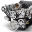 LS Chevy S-Drive Serp Kit for Remote Res P/S - Clear Anod