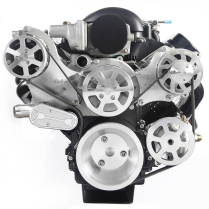 LS Chevy S-Drive Serp Kit for Remote Res P/S - Machined